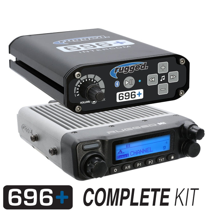 Rugged Radios MCK-696-2P-G1 696 PLUS Complete Master Communication Kit with Intercom and 2-Way Radio - G1 GMRS
