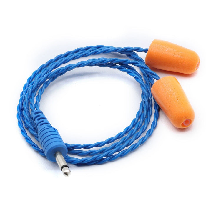 Rugged Radios CHALLENGER-II-BLUE Challenger II Racing Foam Ear Bud Speakers with 1/8  Mono Plug