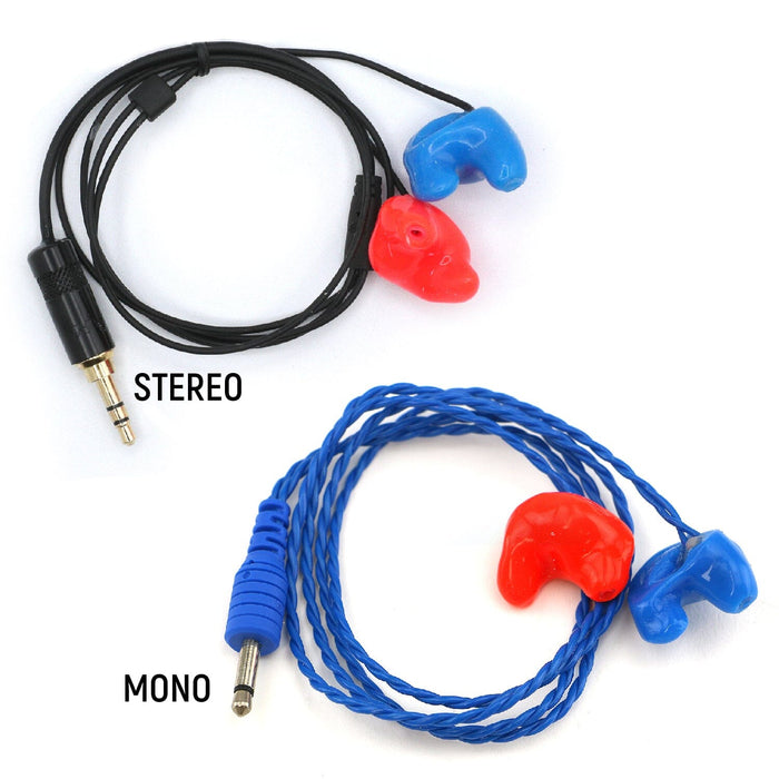 Rugged Radios CHALLENGER-SEMI Challenger Semi-Custom Molded Ear Bud Speakers with 1/8  Plug - Mono