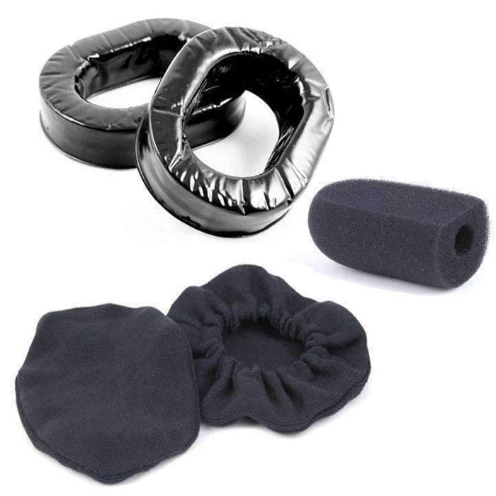 Rugged Radios GEL-COMFORT-KIT Gel Ear Seals Comfort Kit with Cloth Ear Covers & Mic Muff