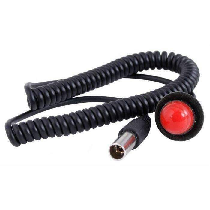 Rugged Radios PTT-HM Hole Mount Steering Wheel Push to Talk (PTT) with Coil Cord  for Car Harnesses