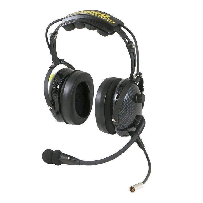 Rugged Radios HS10-CF HS10 Fire Safety Over the Head OTH Headset with Mic On Off Switch
