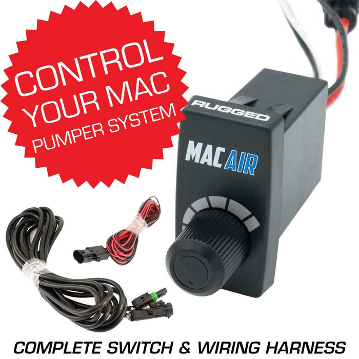 Rugged Radios MAC-VSC-RS Rocker Switch Variable Speed Controller (VSC) for MAC Helmet Air Pumper - Complete Switch & Wiring Harness