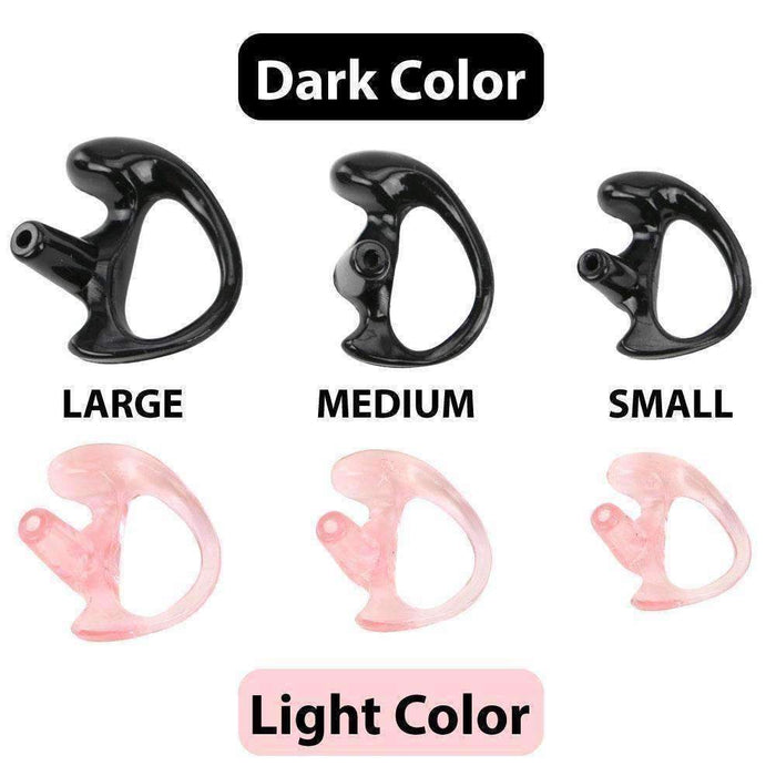 Rugged Radios EMR-KIT Rubber Ear Mold Buds for Acoustic Tubes - Right Ear / Light Color