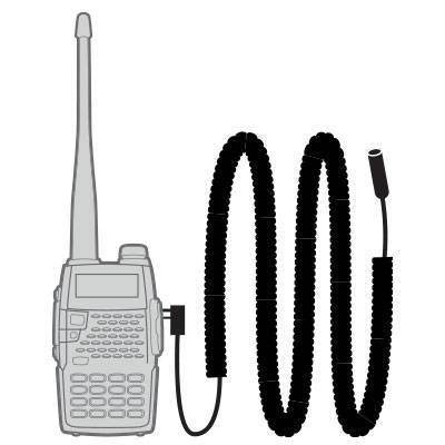 Rugged Radios CC-VERT-B Select Handheld Radios Coil Cord - Vertex Bolt On