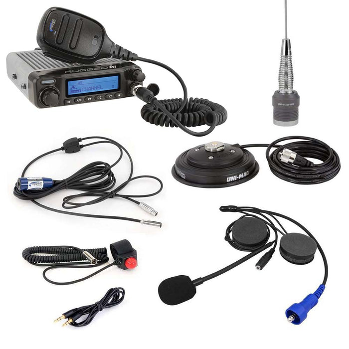 Rugged Radios SS-M1-HK Single Seat Kit with Digital Radio - Helmet Kit