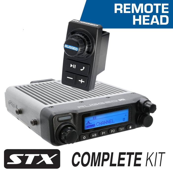 Rugged Radios MCK-STX-RS-2P-G1 STX STEREO Remote Head Complete Master Communication Kit with Intercom and 2-Way Radio - G1 GMRS