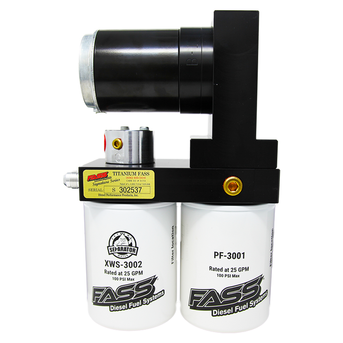 FASS TSC12100G Titanium Signature Series Diesel Fuel System 100GPH GM Duramax 6.6L 2015-2016