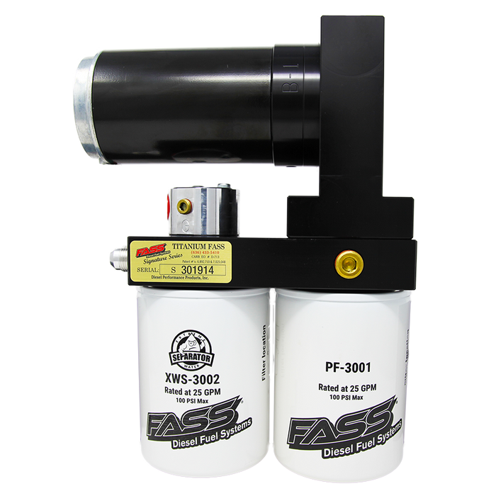 FASS TSC13180F140G Titanium Signature Series Diesel Fuel System 180F 140GPH 2017-2019